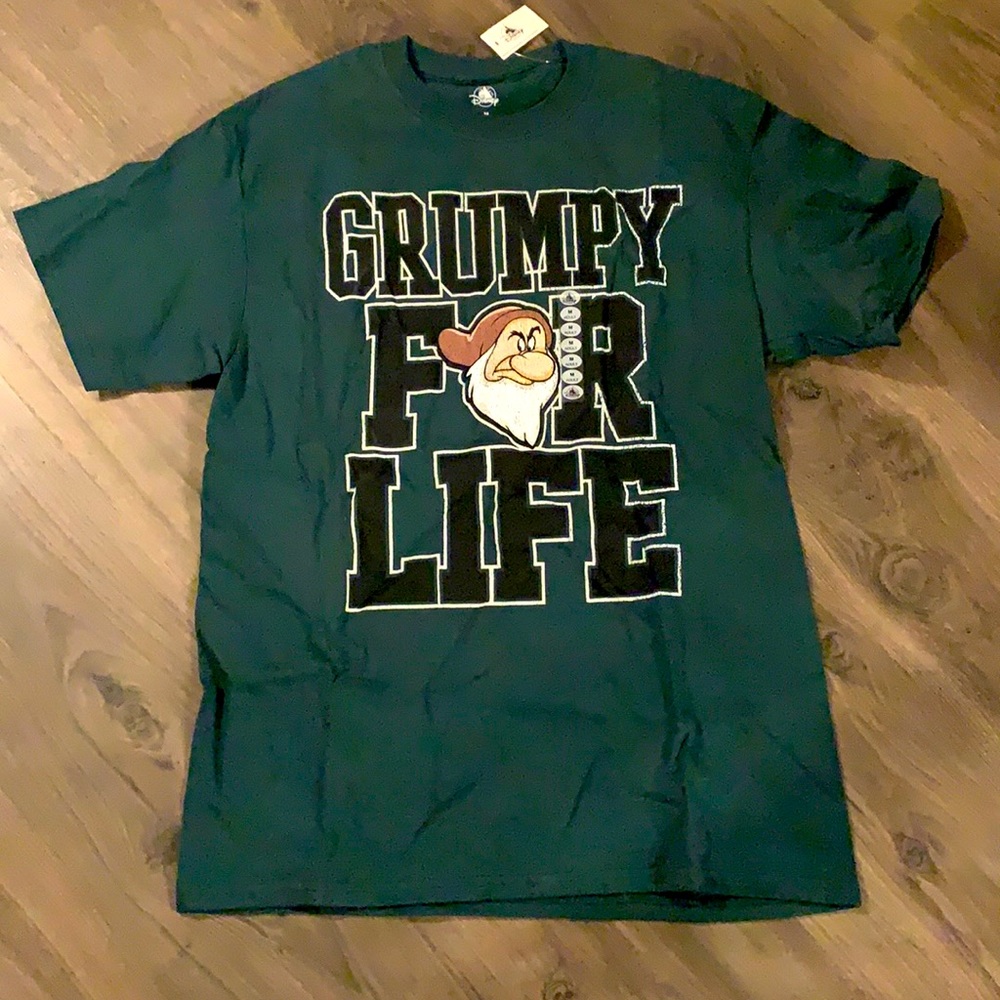 Disney Medium Green Grumpy For Life T-Shirt